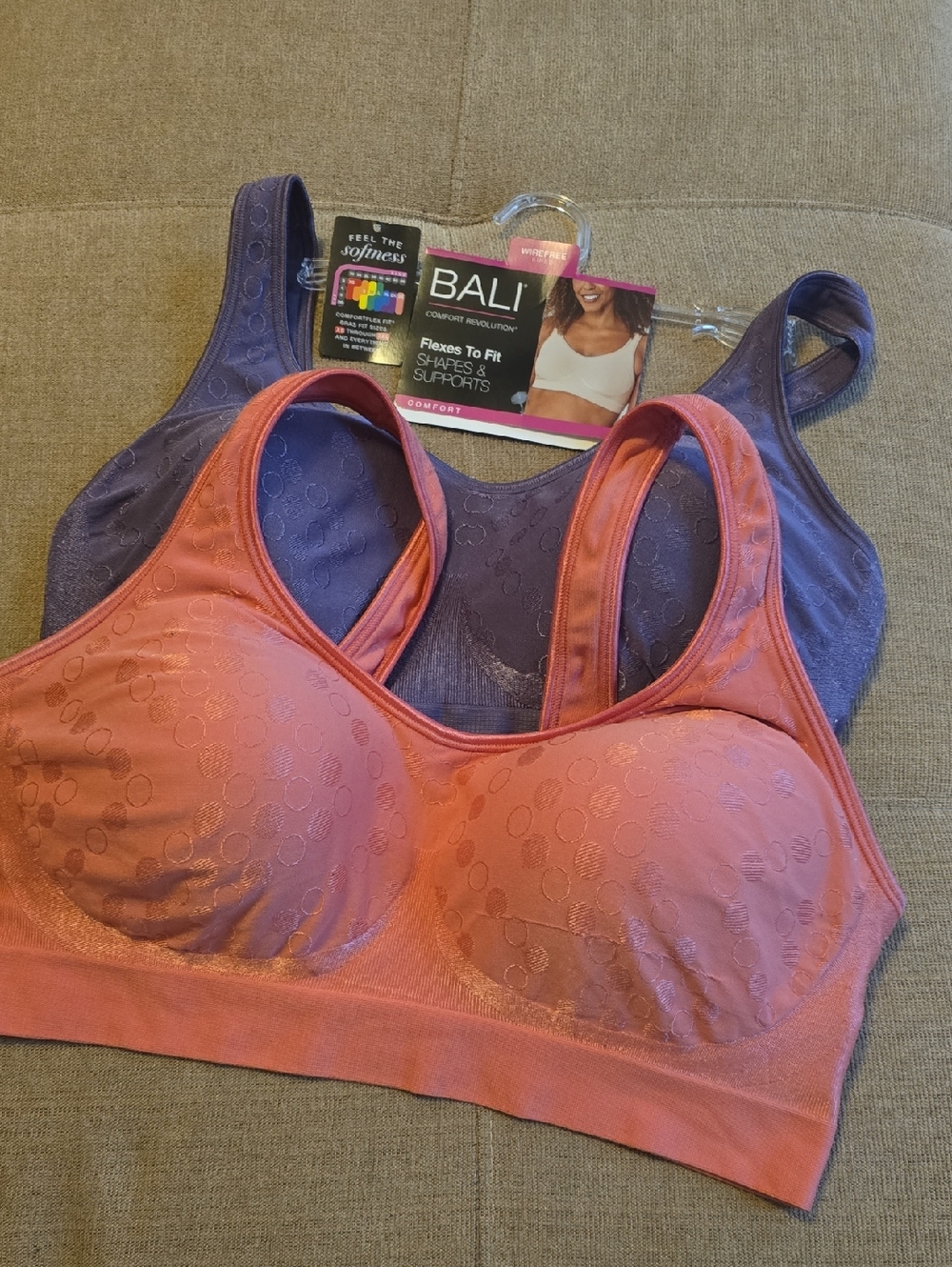 Pair Of Bali Comfort Revolution Bras